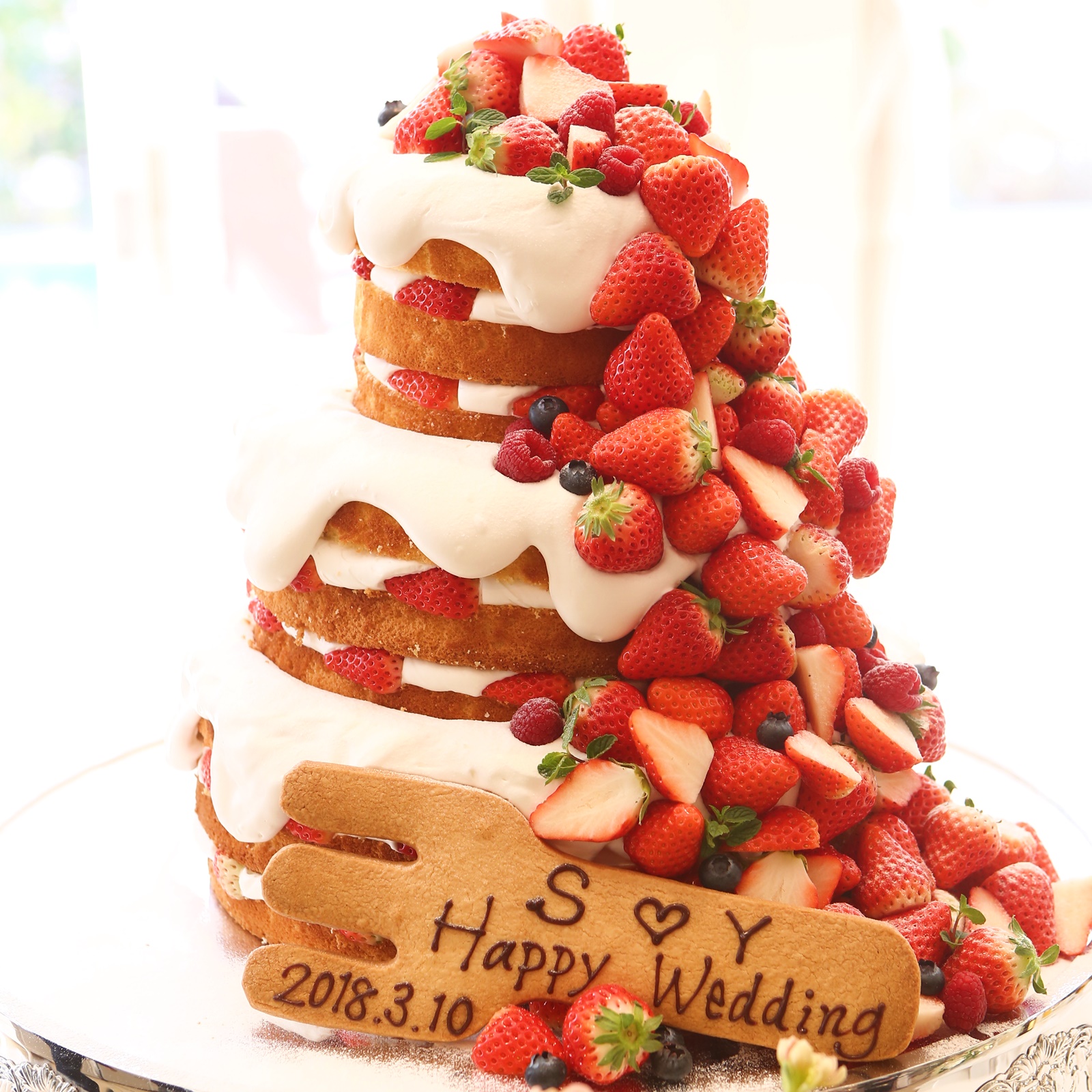 いちごたっぷり オリジナルウェディングケーキ ニュース ブログ 公式 ヴィラ アンジェリカ 滋賀 近江八幡の結婚式場